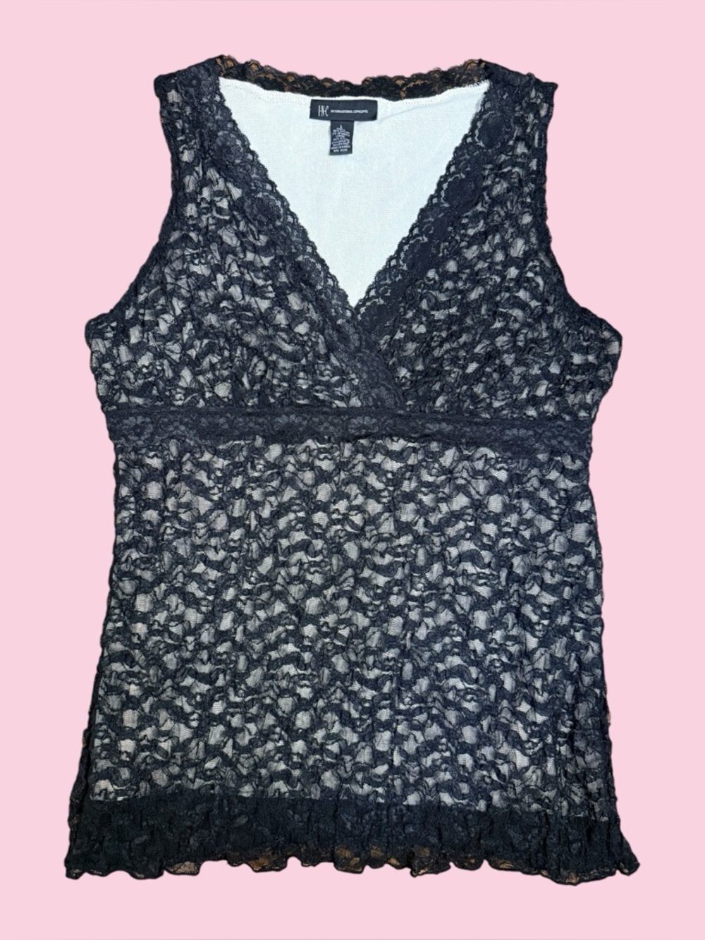 INC black lace tank